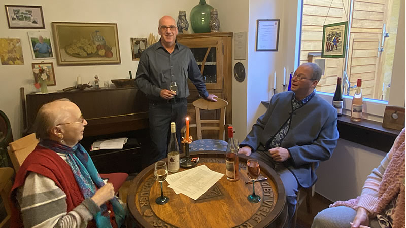 Weinprobe im Weingut Theo Abel